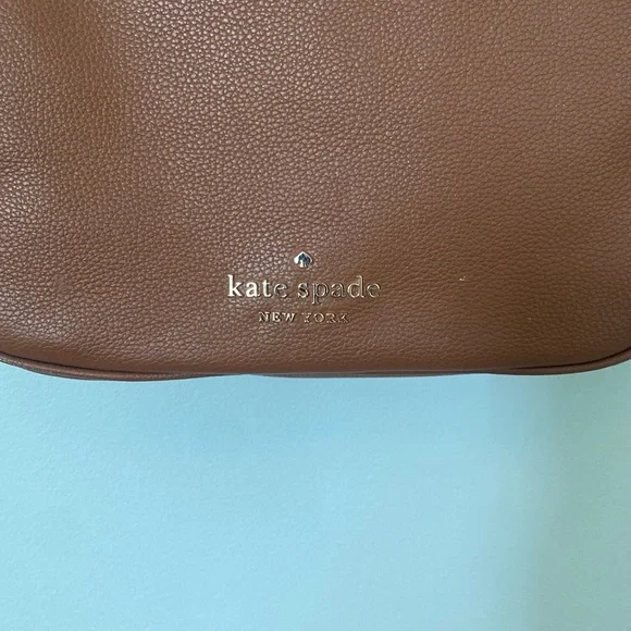 Kate Spade Tan Crossbody Bag with Striped Strap - Picture 4 of 15